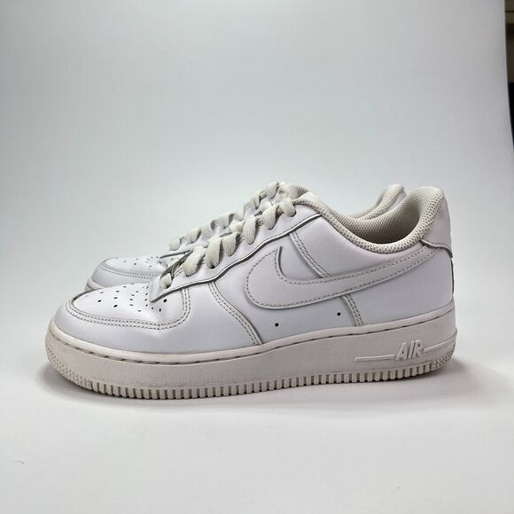 Nike Air Force 1 Low White Leather Athletic Shoes DD8959-100 Women's Size 7.5 - Picture 2 of 11